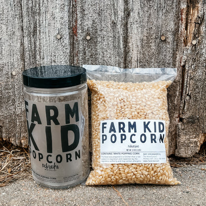 Jar of White Popcorn - 2 lbs
