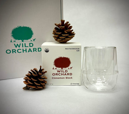 Wild Orchard Gift Set of a Box of Tea Bags and a Tea Cup