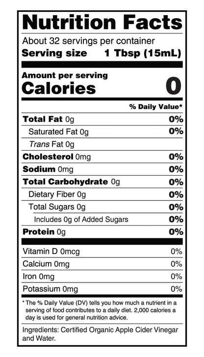 32oz Organic Apple Cider Vinegar