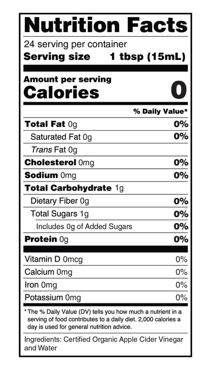 Organic Apple Cider Vinegar ON-THE-GO (6 PACK)