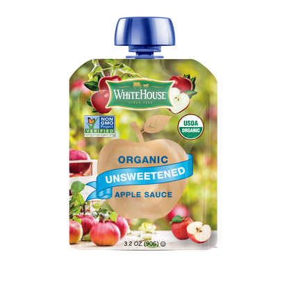 12 pack - ORGANIC Unsweetened Apple Sauce Pouches