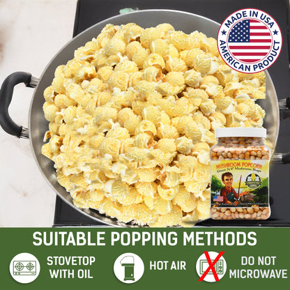 1lb Tub Yellow Mushroom Popcorn Kernels