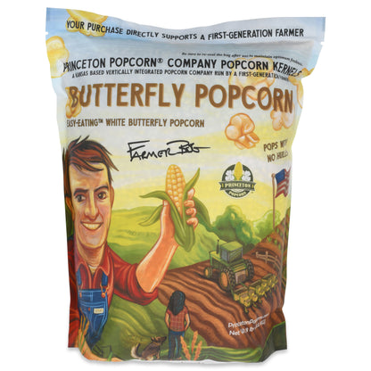 8lb Bag White Butterfly Hulless Popcorn Kernels