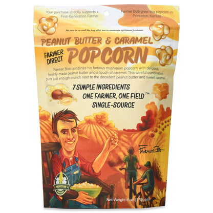 Gourmet Popcorn Bags, Peanut Butter Caramel Corn