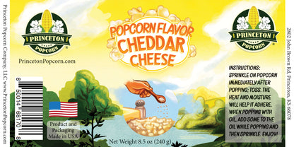 Cheddar Cheese Popcorn Flavor Powder Jar