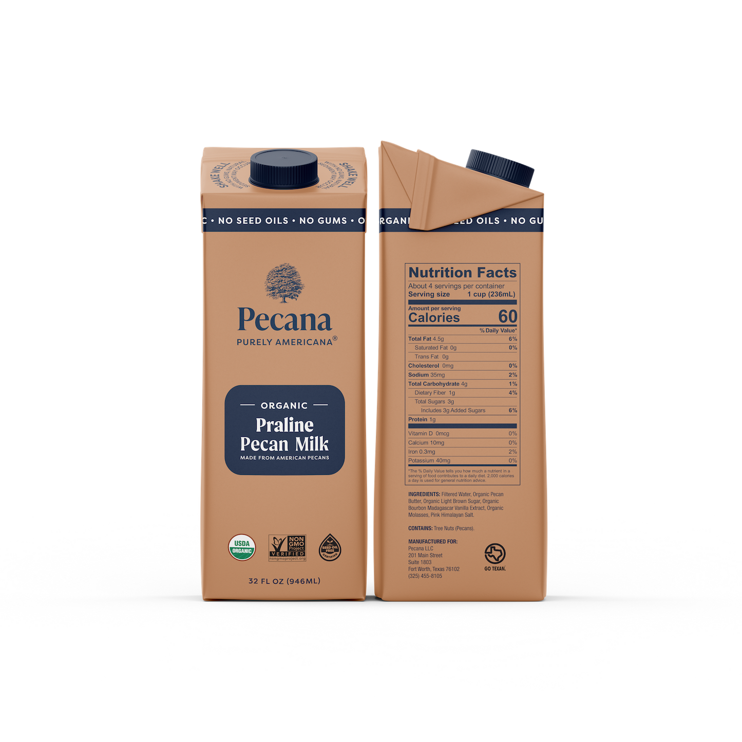 Organic Praline Pecan Milk 3 Pack
