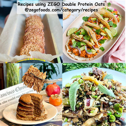 Organic Double Protein Oats 5 bag case