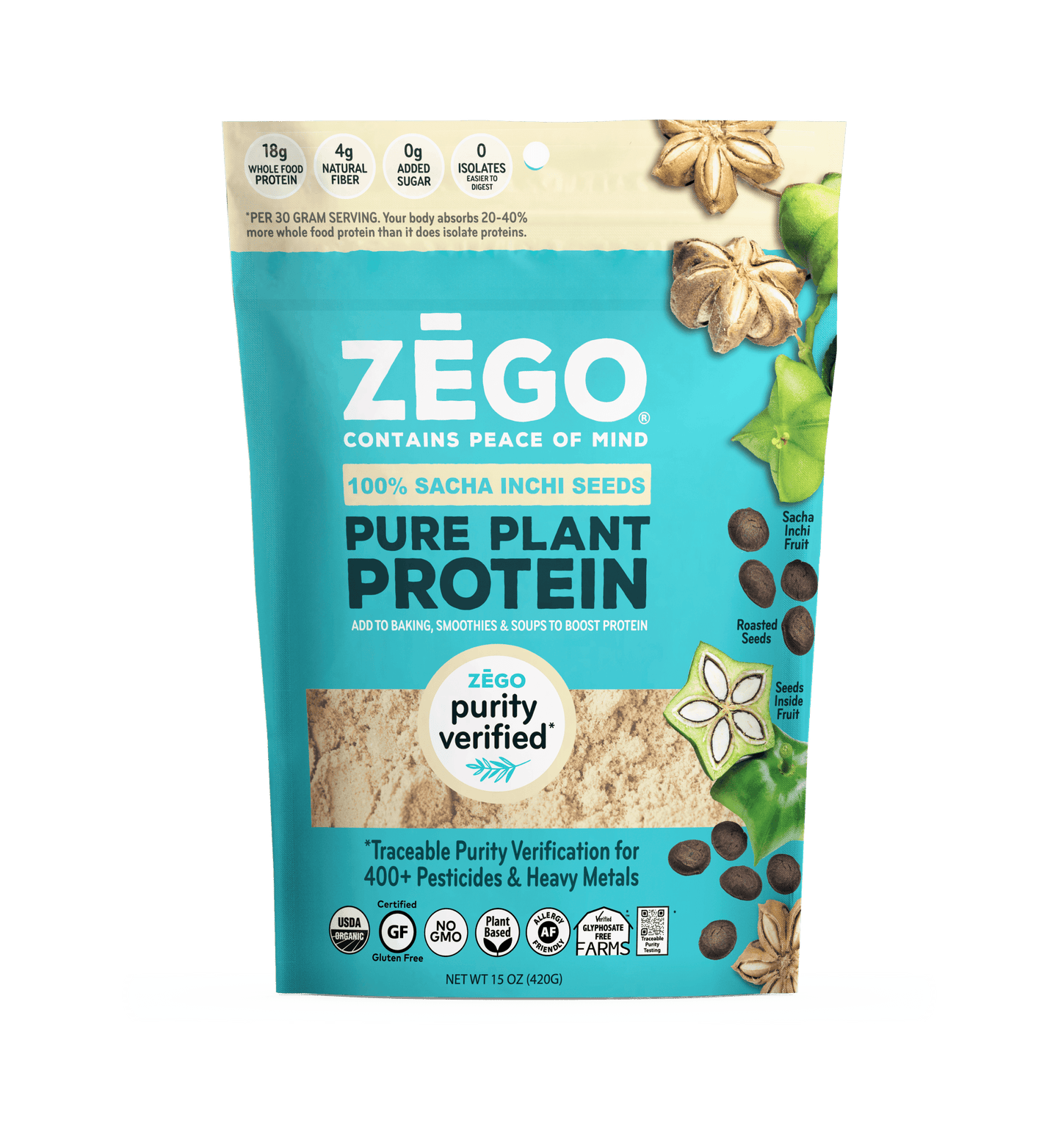 Organic Plant Based Protein Powder (15oz bag)