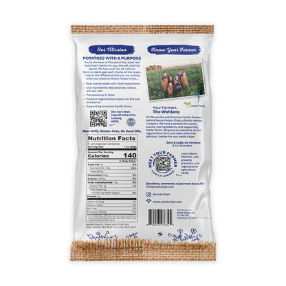 Tallow Sea Salt Kettle Cooked Potato Chips – Rich, Savory Flavor – Regenerative Idaho Potatoes Cooked in 100% Grass-Fed Beef Tallow – (2 x 5 oz Bags)