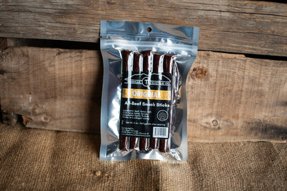 Original Flavor Beef Snack Sticks Shelf Stable – Premium Angus Protein – Easy On the Go Lunchbox and Travel Fuel