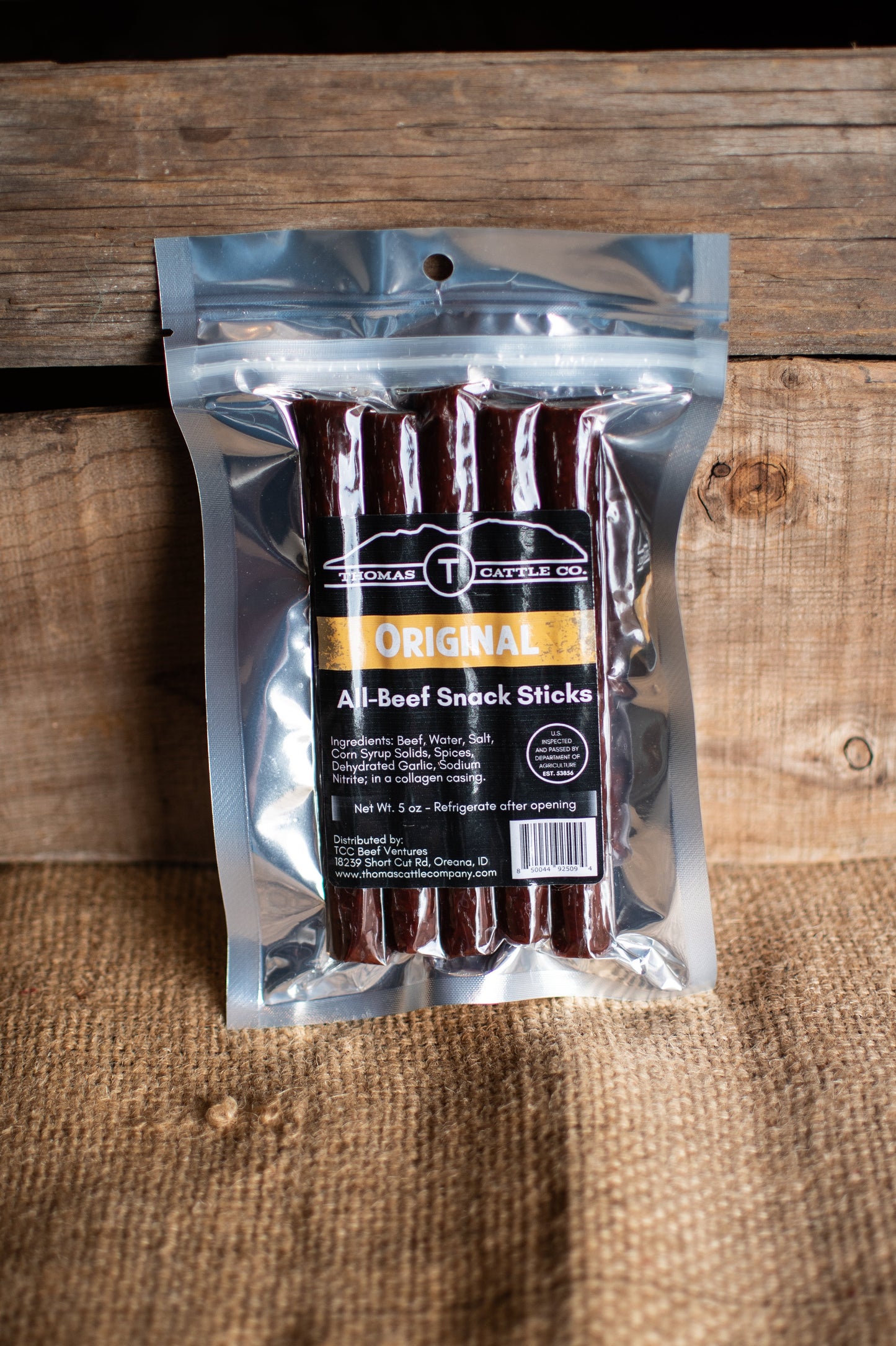 Original Flavor Beef Snack Sticks Shelf Stable – Premium Angus Protein – Easy On the Go Lunchbox and Travel Fuel