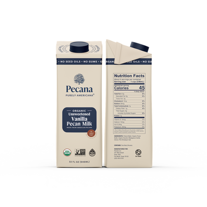 Organic Unsweetened Vanilla Pecan Milk 3 Pack