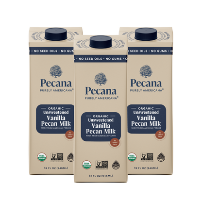 Organic Unsweetened Vanilla Pecan Milk 3 Pack