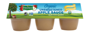 Organic applesauce Cups 6 pack/4oz