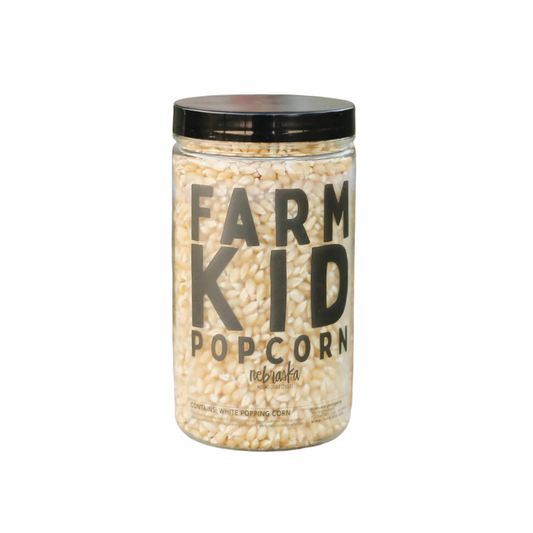 Jar of White Popcorn - 2 lbs