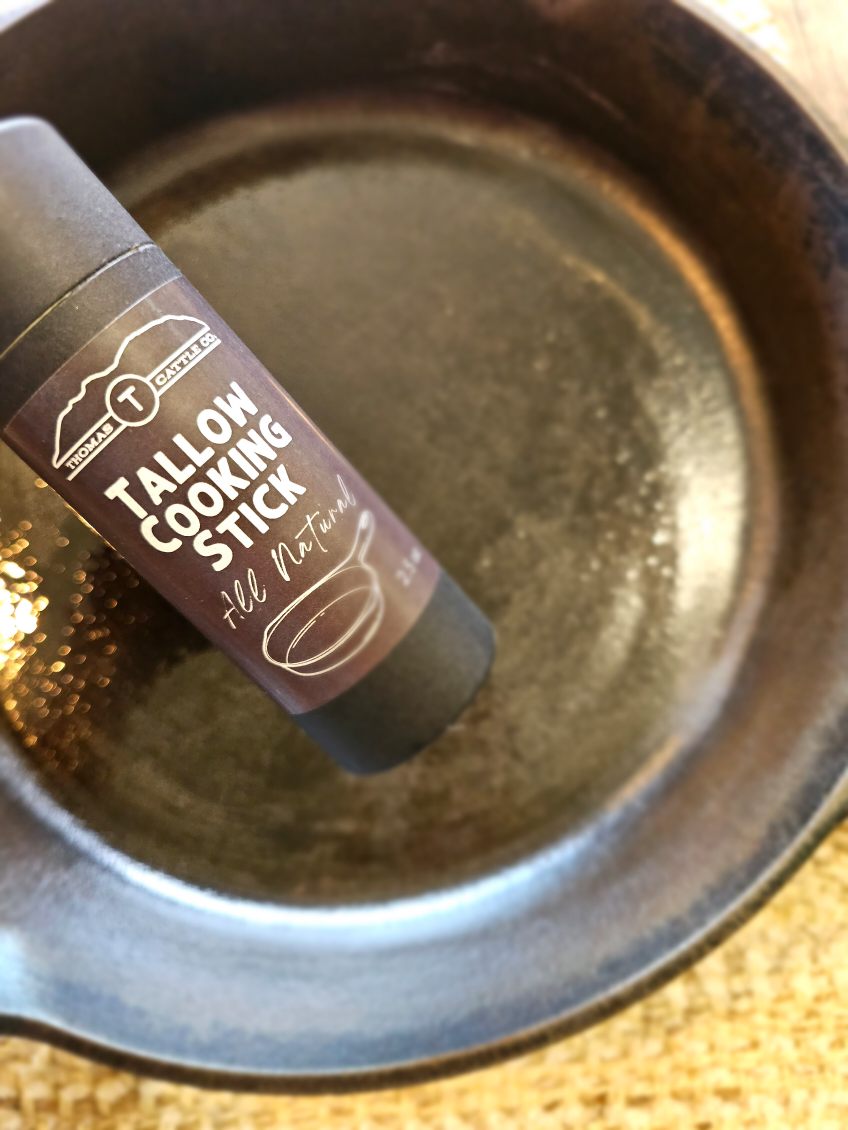 Tallow Cooking Stick – Pasture-Raised Beef Tallow for Clean, Flavorful Cooking