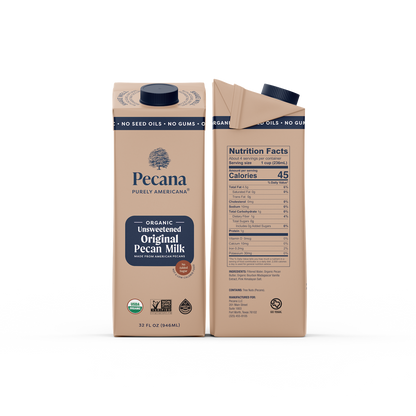 Organic Unsweetened Original Pecan Milk 3 Pack