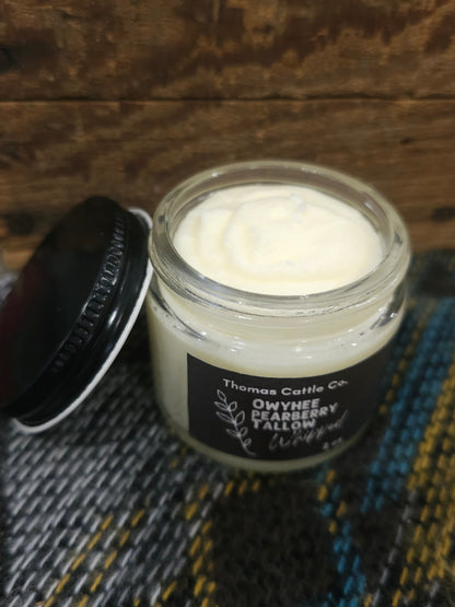 Pearberry Whipped Tallow Balm – Three Ingredient Hydration with Beef Tallow and Jojoba – Bright Everyday Skin Care for Face and Body – Single Jar