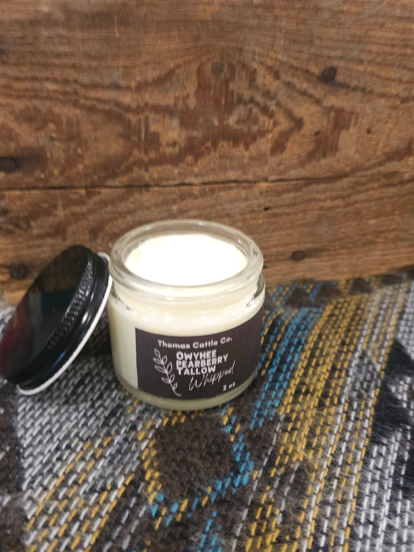 Pearberry Whipped Tallow Balm – Three Ingredient Hydration with Beef Tallow and Jojoba – Bright Everyday Skin Care for Face and Body – Single Jar