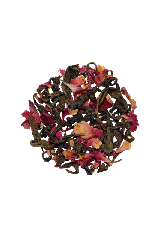Rose Green - Organic Loose Leaf Green Tea