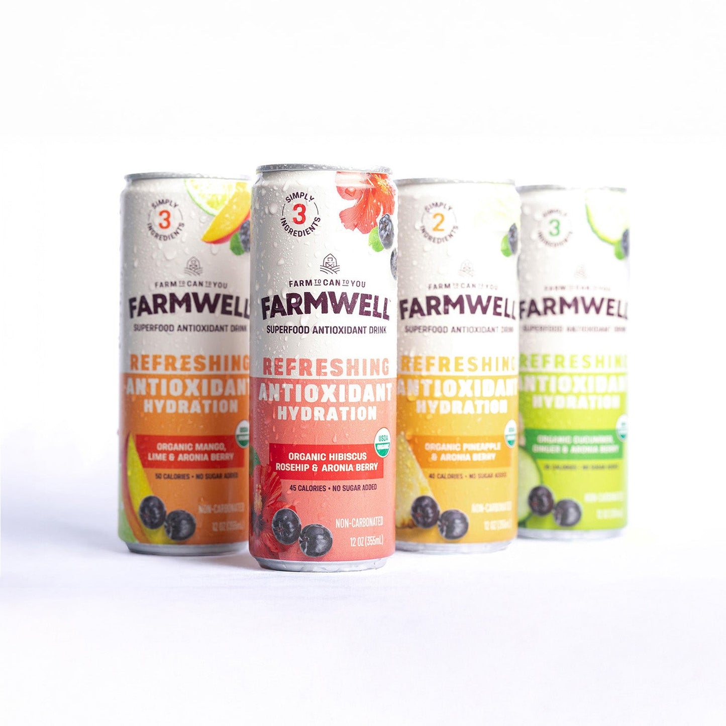 Antioxidant-Rich Drink Variety Pack – Clean, Crisp Flavors for Everyday Hydration – 12 Cans