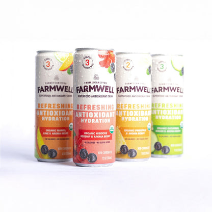 Antioxidant-Rich Drink Variety Pack – Clean, Crisp Flavors for Everyday Hydration – 12 Cans