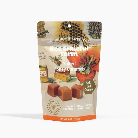 Salted Honey Caramels (4oz Bag)