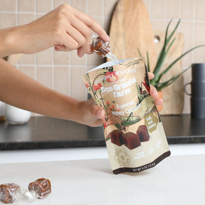 Espresso Honey Caramels (4oz Bag)