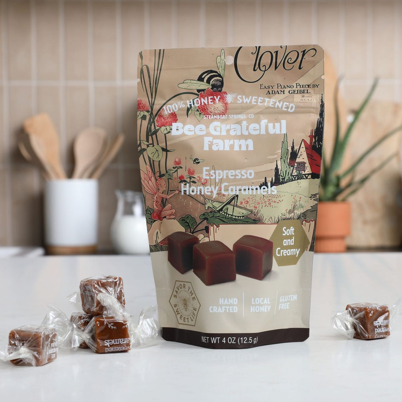 Espresso Honey Caramels (4oz Bag)