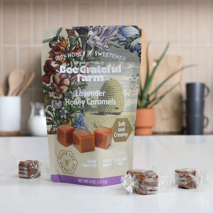 Lavender Honey Caramels (4oz Bag)