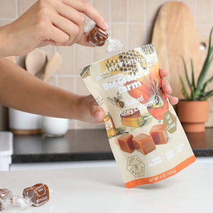 Salted Honey Caramels (4oz Bag)