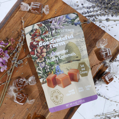 Lavender Honey Caramels (4oz Bag)